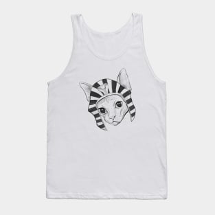 Egyptian Sphynx Cat Drawing Tank Top